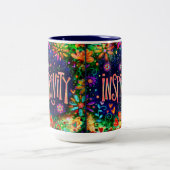 おもしろいカラフルフローラ ツートーンマグカップ (中央)