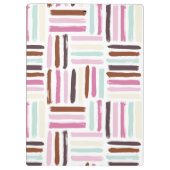 おもしろいカラフルブラシストローク クリップボード (裏面)