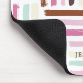 おもしろいカラフルブラシストローク マウスパッド (コーナー)