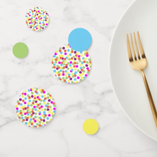 おもしろいカラフルブルーグリーンイエローポルカドット コンフェッティ (グループ)