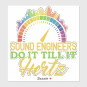 おもしろいカラフルプーン音技術者ヘルツ シール (シート)