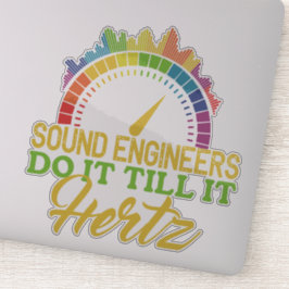 おもしろいカラフルプーン音技術者ヘルツ シール