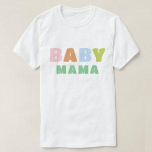 おもしろいカラフルベビーママ Tシャツ