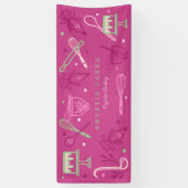 おもしろいカラフルベーキング&料理アースケーキベーカリー 横断幕 (縦)