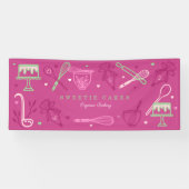 おもしろいカラフルベーキング&料理アースケーキベーカリー 横断幕 (横)