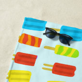 おもしろいカラフルポプシクルスサマートリート ビーチタオル (インサイチュ)