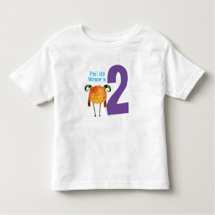 おもしろいカラフルマイリトルモンスターは2歳 トドラーTシャツ