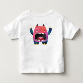 おもしろいカラフルマイリトルモンスターは2歳 トドラーTシャツ (裏面)