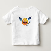 おもしろいカラフルマイリトルモンスターは3歳 トドラーTシャツ (裏面)