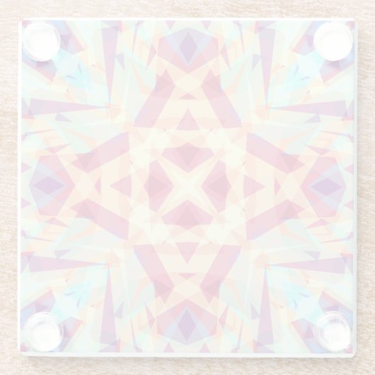 おもしろいカラフルマクメリーマリストのクリスマス ガラスコースター (裏面)