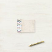 おもしろいカラフルマスの魚のパターン ポストイット (デスク上)