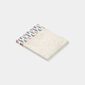 おもしろいカラフルマスの魚のパターン ポストイット (アングル)