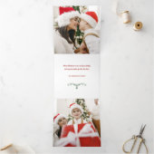 おもしろいカラフルメリークリスマスホリースクリプト 三つ折りクリスマスカード (内部)