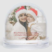 おもしろいカラフルメリークリスマス型スノーグローブ (裏面)