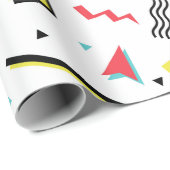 おもしろいカラフルメンフィス模様 ラッピングペーパー (ロールコーナー)