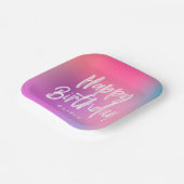 おもしろいカラフルモダンSweet sixteen誕生会 ペーパープレート (傾斜あり)