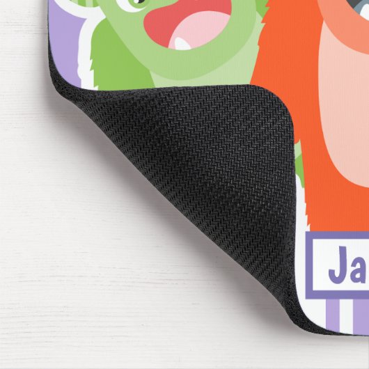 おもしろいカラフルモンスターズパーソナライズされたキッズ マウスパッド (コーナー)