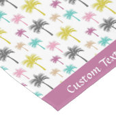 おもしろいカラフルヤシの熱帯模様 ショートテーブルランナー (コーナー)