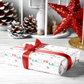 おもしろいカラフルララタイポグラフィパターン ラッピングペーパーシート