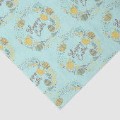 おもしろいカラフルリースうれしそうな雛の卵グリーティング 薄葉紙 (詳細)