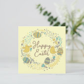 おもしろいカラフルリースイースターブランチ卵狩り シーズンカード (スタンド正面)