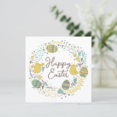 おもしろいカラフルリースイースターブランチ卵狩り シーズンカード (スタンド正面)