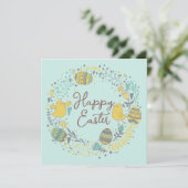 おもしろいカラフルリースイースターブランチ卵狩り シーズンカード (スタンド正面)