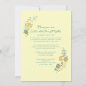 おもしろいカラフルリースイースターブランチ卵狩り 招待状 (裏面)