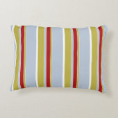 おもしろいカラフルルート66コラージパターン アクセントクッション (裏面)