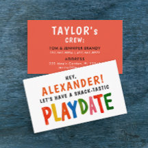 おもしろいカラフルレッドPlaydate Kidスクリプモダント