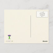 おもしろいカラフル予測できなファンキー500000000 ポストカード (裏面)