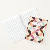 おもしろいカラフル円抽象芸術パターン ノートブック (内部)