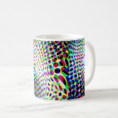 おもしろいカラフル円 コーヒーマグカップ (正面右)