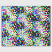 おもしろいカラフル円 ラッピングペーパー (フラット)