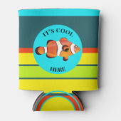 おもしろいカラフル可愛い魚クーラーボックス 缶クーラー (正面)