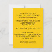 おもしろいカラフル回路パーティーテーマ招待状招待状 招待状 (裏面)