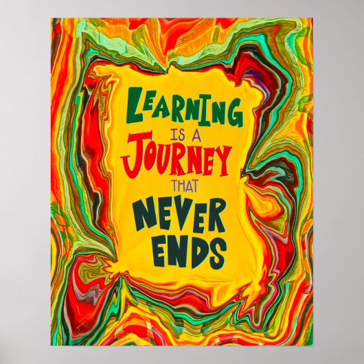 おもしろいカラフル学の授業 ポスター (正面)