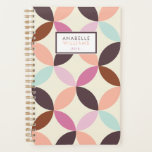 おもしろいカラフル幾何学的パターン プランナー手帳<br><div class="desc">おもしろいとトレンディーの幾何学的パターンデザイン。</div>