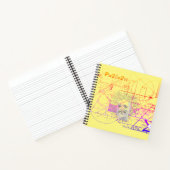 おもしろいカラフル式の幾何学的デザインの正方形 ノートブック (内部)