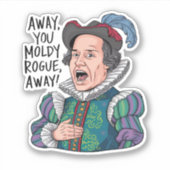 おもしろいカラフル引用文 シール (正面)