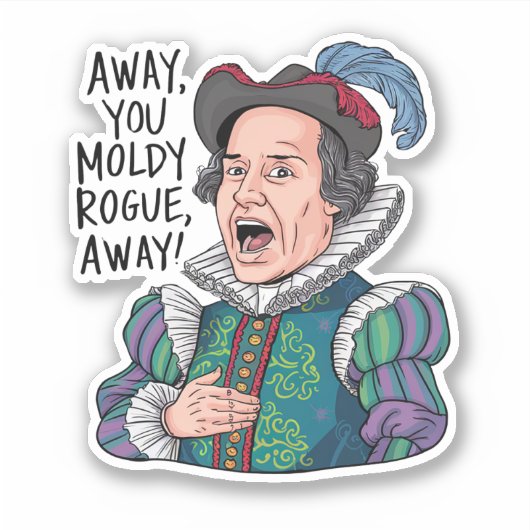 おもしろいカラフル引用文 シール (正面)