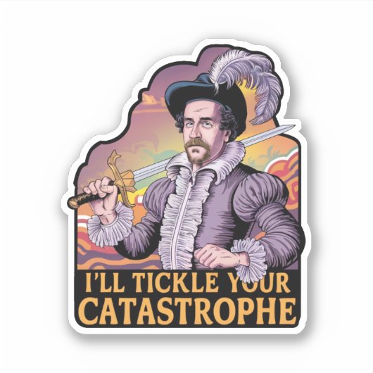 おもしろいカラフル引用文 シール (正面)