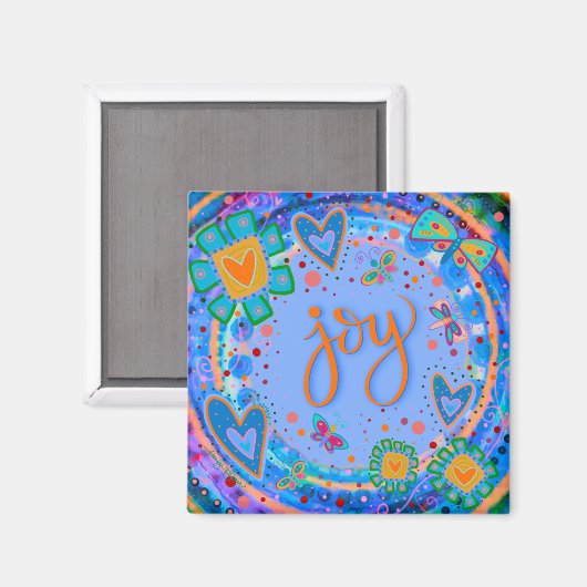 おもしろいカラフル感動的やる気を起こさせるジョイ マグネット (正面/裏面)