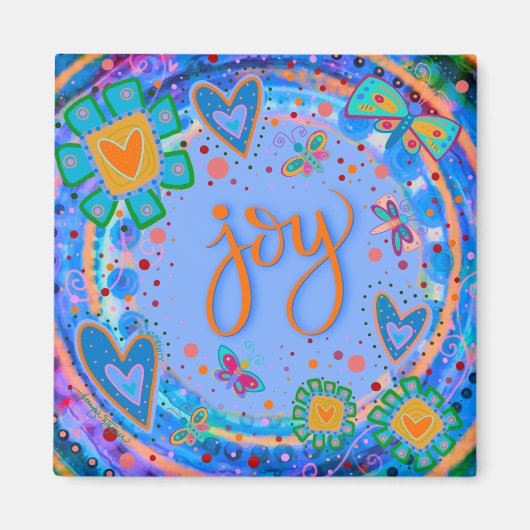 おもしろいカラフル感動的やる気を起こさせるジョイ マグネット (正面)