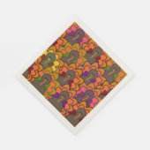 おもしろいカラフル感謝祭タキーズホリデーナプキンス スタンダードランチョンナプキン (角)