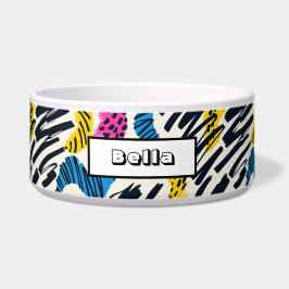 おもしろいカラフル抽象芸術の動物型のスケッチ ボウル