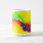 おもしろいカラフル抽象芸術フラクタル コーヒーマグカップ (中央)
