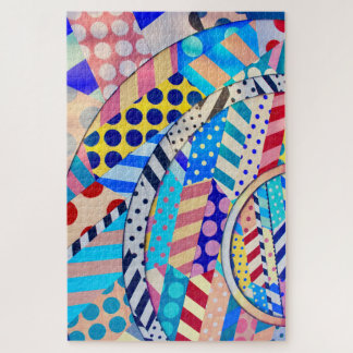 おもしろいカラフル抽象芸術図形 ジグソーパズル