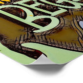 おもしろいカラフル抽象芸術専門家初級クラス ポスター (角)