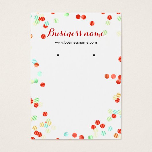 おもしろいカラフル振り分けカード (正面)